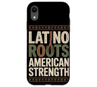 Latino Roots American Strength Mois du Patrimoine hispanique Coque pour iPhone XR