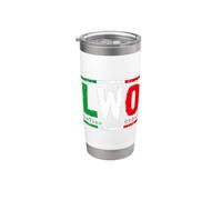 Latino World Order Vintage Gobelet isotherme en acier inoxydable double paroi
