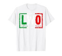 Latino World Order Vintage T-Shirt Graphique avec Valeur, Homme, Blanc, S