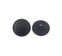 Lationday 10pcs Boutons en Cuir PU, Boutons Ronds recouverts pour Manteau, Veste, Pull, Accessoires décoratifs élégants pour Couture et Mode (10 pièces, Noir 2,9 cm)