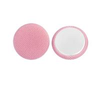 Lationday - 20 Boutons à Tige Plate Recouverts de Tissu Coloré, Patchs de Bricolage pour Vêtements, Sacs et Vestes, Idéal pour Couture et Créations Artisanales (12,5 mm, Rose foncé)