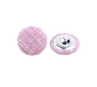 Lationday 30 pièces de Boutons recouverts de Tissu, Boutons Ronds Plats colorés pour Couture, Accessoires DIY pour vêtements, Manteaux, Chemises, Robes et projets d'artisanat