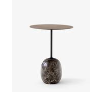 Lato LN8 Table d'appoint avec plateau en bois NOISET/MARBRE EMARADOR AndTradition OFFRE SPECIALE - 5705385023556