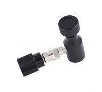LatoYard Adaptateur de gaz noir CGA320 W21.8 pour SodaStream, convertisseur à connexion rapide TR21-4 pour cuisine et repas en plein air (A)