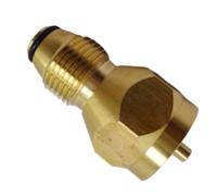 LatoYard Adaptateur de recharge de gaz en laiton 0,5 kg pour GPL pour | Adaptateur de recharge de propane de 0,5 kg à 9,1 kg - Coupleur de cylindre à gaz en laiton pour réchaud et barbecue de