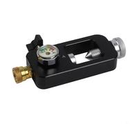 LatoYard Adaptateur pour bouteille d'air de plongée avec valve DIN 40 MPa 6000 psi haute pression pour réservoirs HPA et fusils à air, noir