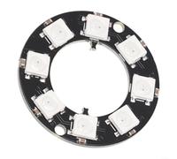 LatoYard Anneau LED RGB WS2812 adressable individuel 5 V, lumière pixel programmable pour configuration de jeu Arduino (8 LED)