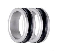 LatoYard Anneaux de guidage de ligne de pêche en alliage d'aluminium avec poignée antidérapante pour serrer les nœuds et protéger les mains, 2,6 cm, vert (2 pièces)