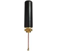 LatoYard Antenne extérieure 4G LTE 5dBi à gain élevé, boîtier ABS étanche IP66, bande complète 698-2700/600-6000 MHz, connecteur mâle avec amplificateur de signal de câble RG174