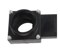 LatoYard Bonde de vidange d'égout 63 mm avec poignée de corps de bride pour camping-car, remorque ABS