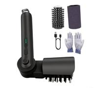 LatoYard Brosse de barbecue électrique sans fil avec batterie de 2600 mAh, tête rotative à 180 ° pour un nettoyage en profondeur, convient pour les grilles en céramique, fonte et acier inoxydable