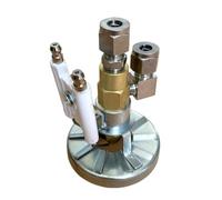 LatoYard Buse de pulvérisation d'air pour brûleurs à huile usée, buse en laiton de 0,5 à 2 mm avec entrée d'air de 6,35 mm et entrée d'huile de 0,3 cm, longueur 78 mm