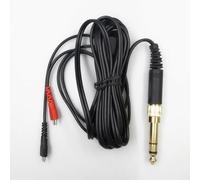 LatoYard Câble audio pour casque audio HD25, HD560, HD540, HD480, HD430, cordon de rechange avec prise jack 3,5 mm et adaptateur 6,35 mm, noir