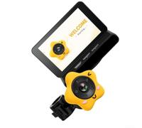 LatoYard Caméra bébé en forme d'étoile ABS + PC sans danger pour une étoile | Écran LCD de 10,2 cm, objectif large de 100°, vision nocturne automatique, alimentation en temps réel