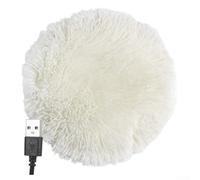 LatoYard Coussin chauffant en peluche pour animaux domestiques - 40 cm - Couverture électrique USB avec protection contre la surchauffe - Imperméable et économe en énergie