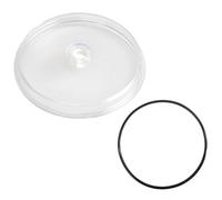 LatoYard Couvercle et joint d'étanchéité pour filtre à sable Intex SF15110, transparent pour filtre à sable, pièce de rechange en plastique avec anneau torique sécurisé pour ajustement