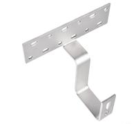 LatoYard Crochet de toit PV réglable pour montage de panneaux solaires sur toit en tuile, acier inoxydable A2, crochet plat 180°, épaisseur 4-5 mm