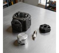 LatoYard Cylindre robuste pour ensemble de pistons PB770 PB770H PB770T souffleur à dos pièces de rechange A130001050 V100000290 Argent