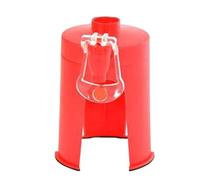 LatoYard Distributeur de bouteilles rouges à l'envers - Robinet réutilisable en ABS - Pour boissons gazeuses - Gadget facile à verser - Pour maison, fête, bureau, camping