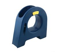 LatoYard Distributeur de ruban adhésif avec coupe-métal dentelé - Applicateur de ruban adhésif ergonomique pour peinture sur mur et sol - Bleu (1 pièce)