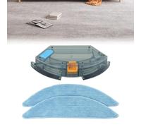 LatoYard Eau pour réservoir avec plaque de vadrouille et 2 chiffons compatible avec robot Tesvor pour aspirateur X500, X500 pour Pro, M1, S6, S4 Fonction de nettoyage humide