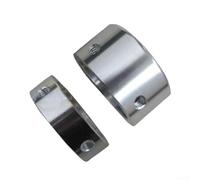 LatoYard Embout de poignée pour équipement de fitness, compatible avec tube de 25 mm, accessoire de machine d'entraînement de force en alliage d'aluminium, argenté