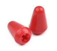 LatoYard Embouts de rechange pour interrupteurs à bascule pour guitares, bouton sélecteur 3 voies 5 voies, pièces en plastique de couleurs assorties, 2 pièces incluses (rouge)