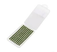 LatoYard Herbe statique pour touffes pour modélisme ferroviaire, 6 mm, vert vif, kit de loisirs miniatures, 104 pièces (1)