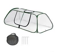 LatoYard Housse de jardin en PVC avec fermeture éclair pour accès, abri isotherme pour légumes et fleurs, 115 x 55 x 45 cm (vert)