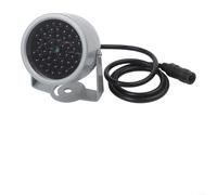 LatoYard Illuminateur infrarouge 940 nm pour caméras de vidéosurveillance, lumière de remplissage 48 LED avec portée de 5 à 10 m, boîtier en aluminium, DC 12 V