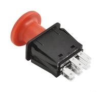 LatoYard Interrupteur de rechange robuste pour tondeuses à gazon 582107602, 539101768, 582107601 Construction robuste (rouge)