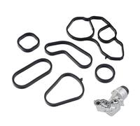 LatoYard Joints d'étanchéité de boîtier de filtre à huile pour Mini Cooper S R56-R60 R61 2007-2016, 4 joints toriques en caoutchouc avec 2 joints de boîtier de filtre compatibles avec moteur N14 N18