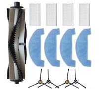 LatoYard Kit complet d'accessoires pour robot aspirateur avec brosse principale, brosses latérales, filtres et serpillères compatible avec ILIFE A20/T20S/V3x pour POLARIS/PVCR 3600