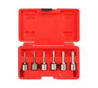 LatoYard Kit de 6 extracteurs de boulons pour fixations arrondies, entraînement 3/8", tailles de 2 à 10 mm dans un étui