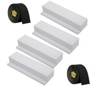 LatoYard Kit de mousse AC haute performance en forme de U, pour joint d'isolation des fenêtres, réduction du bruit et résistant aux intempéries, découpe simple pour s'adapter aux maisons
