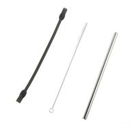 LatoYard Kit de nettoyage de tuyau de lait en silicone avec tube en acier inoxydable et brosse pour Siemens Series pour Bosch VeroAroma