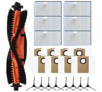LatoYard Kit de pièces de rechange pour aspirateur robot Cecotec M20, comprend une brosse principale, des brosses latérales, des filtres et des sacs à poussière (B)
