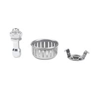 LatoYard Kit de soupape d'échappement de rechange pour autocuiseur électrique, couvercle en alliage d'aluminium, tige de 7 à 10 mm, 80 kPa, argent