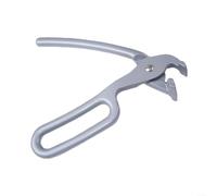 LatoYard Lève-poêle à pizza robuste en aluminium avec poignée à ressort, outil de serrage sûr pour poêles chaudes, plateaux et casseroles en pierre, 20 x 16,5 cm