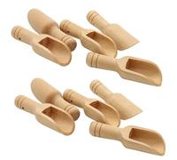 LatoYard Lot de 10 petites cuillères en bois pour miel, café, condiment, sel, sucre, 2,4 x 7,8 cm, pour cuisine et salle de bain