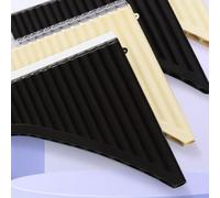 LatoYard Lot de 18 flûtes à pipe en do en résine ABS pour instrument à vent traditionnel - Blanc