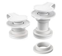 LatoYard Lot de 2 bouchons de vidange pour refroidisseur de camping Yeti, RTIC, Coleman, avec bouchons de 2,5 cm et 3,8 cm, rondelles et bouchons, pièces de rechange étanches