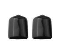 LatoYard Lot de 2 coques de bouton en silicone pour soupape de décharge de pression de fourche avant Fox - Facile à installer - Suspension VTT - Noir et rouge
