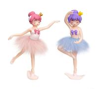 LatoYard Lot de 2 décorations en résine pour mini ballerine, modèles mignons pour décoration de jardin, projets d'artisanat et accessoires de voiture (A)
