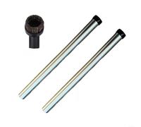 LatoYard Lot de 2 tubes d'extension en acier inoxydable avec brosse en crin de cheval, 32 mm, pour Nilfisk VP100 série 200, pour un nettoyage à grande portée