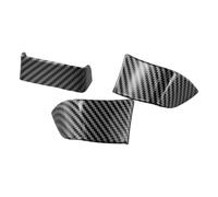 LatoYard Lot de 3 enjoliveurs en fibre de carbone pour Golf 5 MK5, Passat B6, Jetta 5 MK5, Tiguan, Touran, Caddy, Sagitar, EOS (2005-2011)