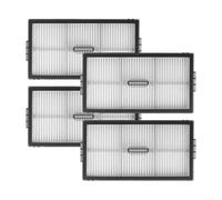 LatoYard Lot de 4 filtres HEPA de rechange lavables pour aspirateurs Roborock S10 MaxV Ultra et 20 robots, blanc, lot de 4 (ensembles annuels)