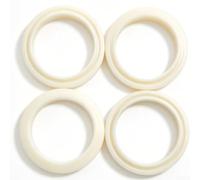 LatoYard Lot de 4 joints résistants à la chaleur pour machine à café Blanc | Lot de 4, pour un ajustement parfait pour les modèles de sauge, empêche les fuites, pression stable, entretien facile