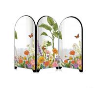 LatoYard Miroir pliable en acrylique de style ethnique chinois pour décoration de table pour chambre à coucher, bureau, étagère pour accentuation, noir, 23 x 33 cm, article (A)