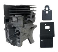 LatoYard Moteur à bloc court compatible pour souffleurs de feuilles de sac à dos Hua 580BTS 580BFS, kit de remplacement facile à installer pour une meilleure circulation de l'air et de la combustion